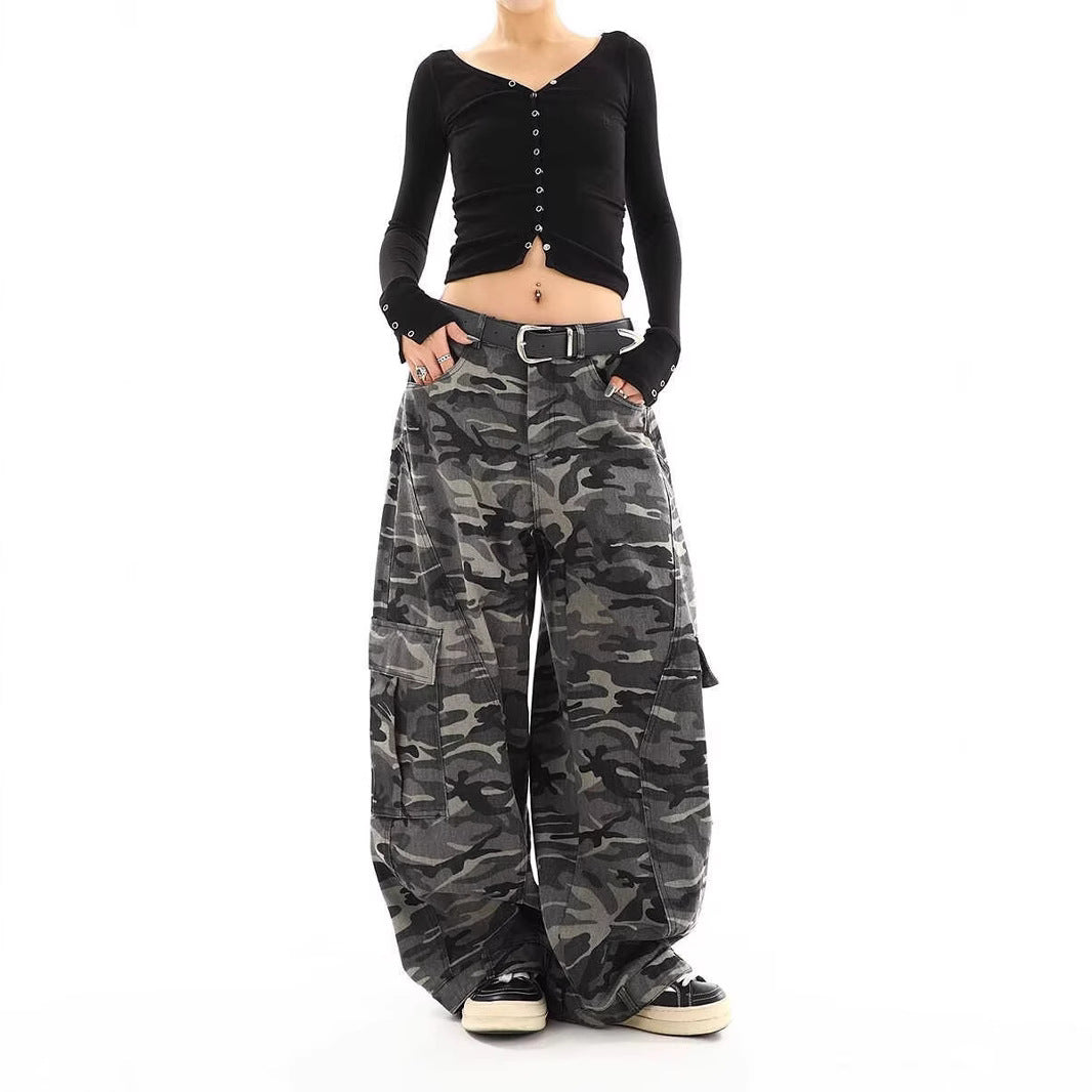 Herren Cargo-Hose im Camouflage-Design Nord Taschen