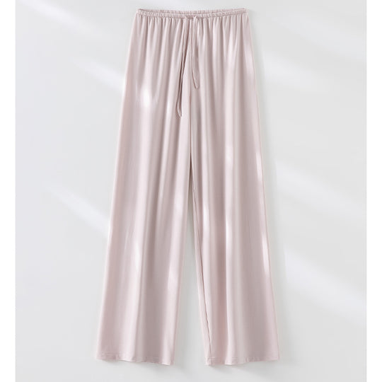 Damen Weite Relax-Hose aus seidigem Modal mit elastischem Bund und Tunnelzug Nord Taschen