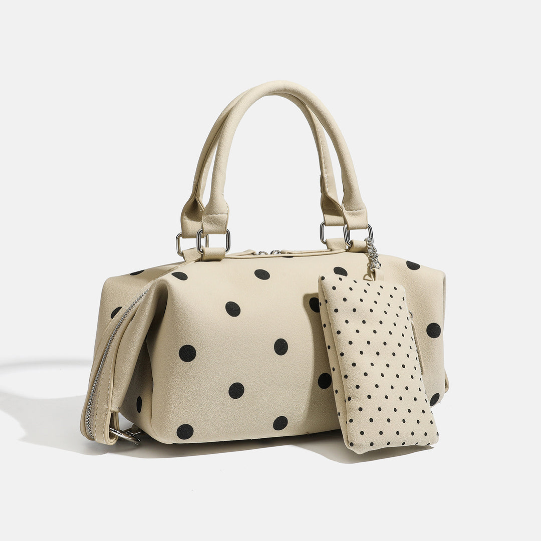 Damen Handtasche mit Polka-Dots und abnehmbarer Geldbörse Nord Taschen