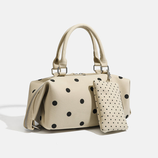 Damen Handtasche mit Polka-Dots und abnehmbarer Geldbörse Nord Taschen