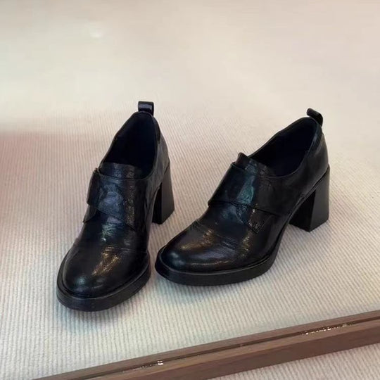 Damen Monkstrap-Loafer mit breitem Riemen und skulpturiertem Blockabsatz Nord Taschen