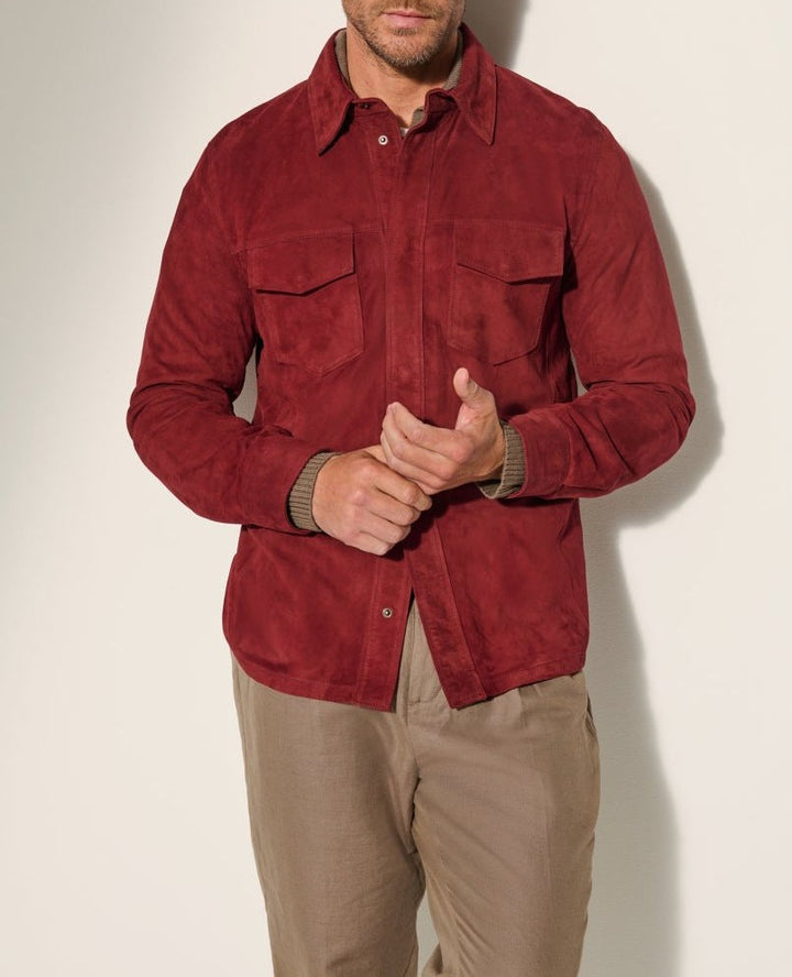 Herren hochwertige Vegan lederjacke im klassischen Design
