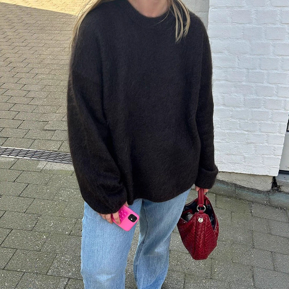Damen Denim-Midirock mit hoher Taille, Frontschlitz und geradem Schnitt Nord Taschen
