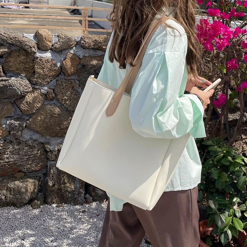 Damen elegante Schultertasche mit luxuriösem Kunstleder Nord Taschen