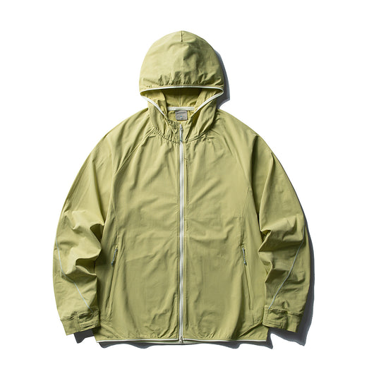 Damen Leichte Ripstop-Outdoor-Kapuzenjacke mit Raglanärmeln und Reißverschlusstaschen Nord Taschen