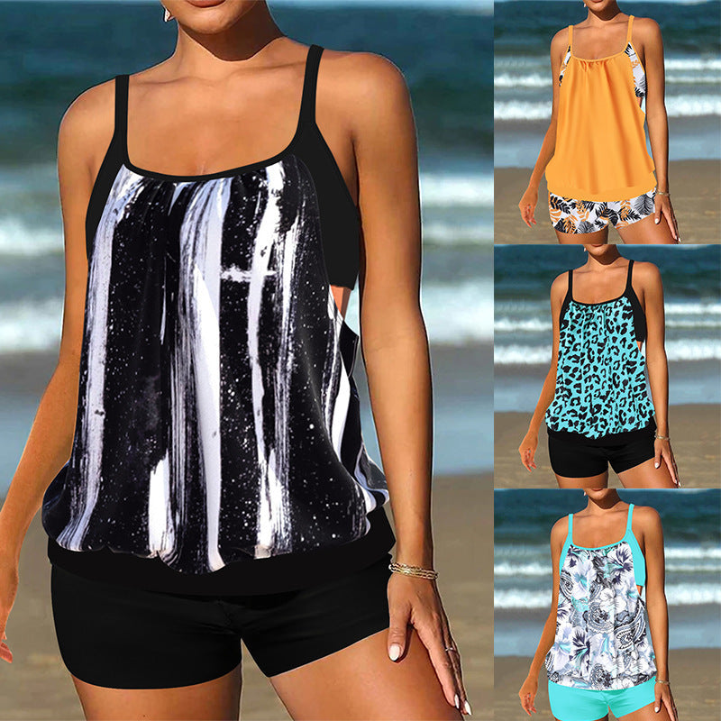 Damen modischer Tankini mit lässigem Schnitt