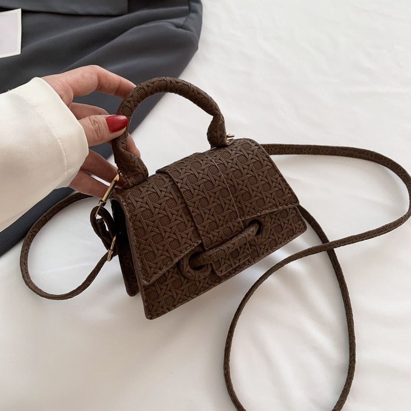 Damen elegante Umhängetasche mit kunstvollem geflochtenem Design Nord Taschen