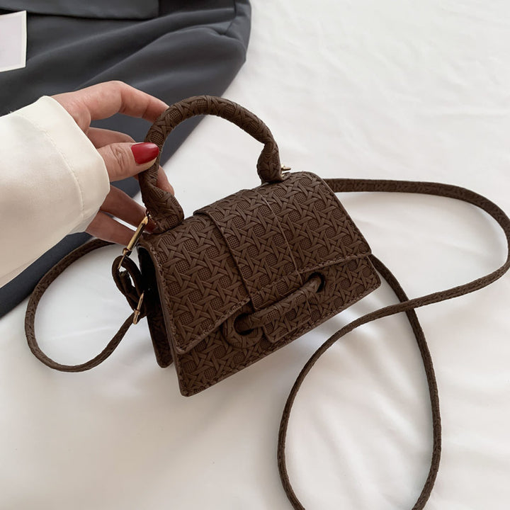 Damen elegante Umhängetasche mit kunstvollem geflochtenem Design Nord Taschen