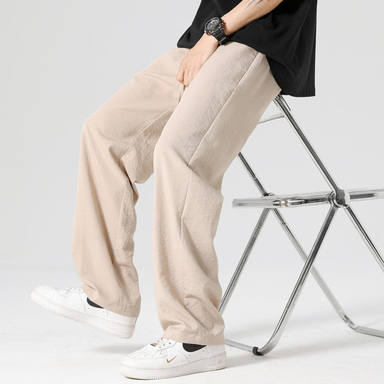 Herren Lässige Leinenhose Nord Taschen