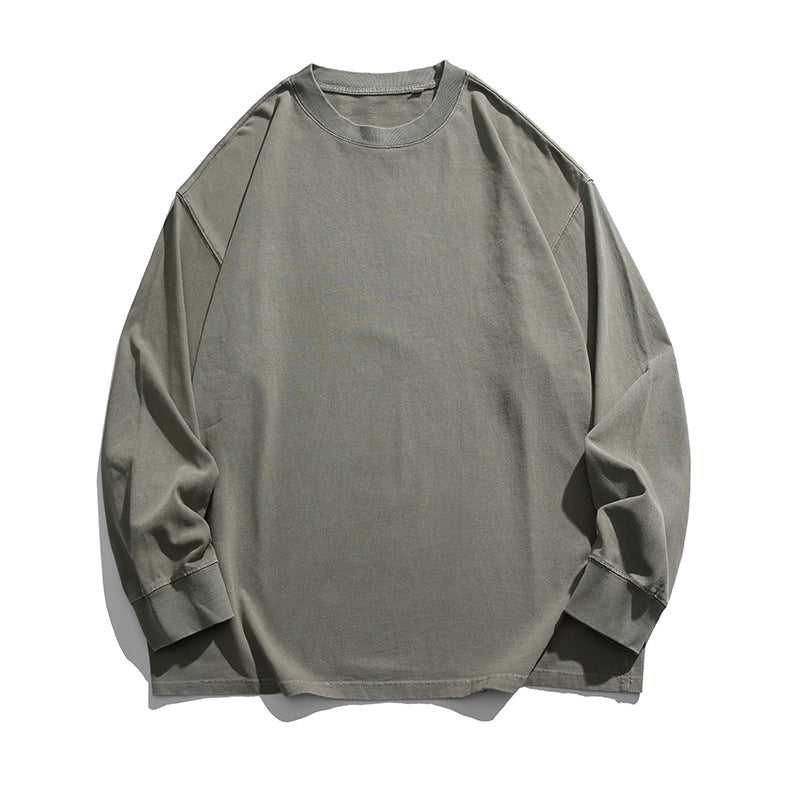 Unisex Weites Oversize-Langarmshirt im Heavyweight-Slouch-Stil mit Drop-Shoulder Nord Taschen
