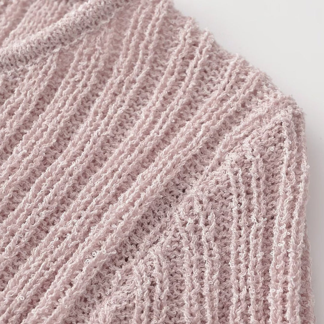 Damen Feinstrick-Cardigan mit Fransenstufen und dekorativen Kugelknöpfen Nord Taschen