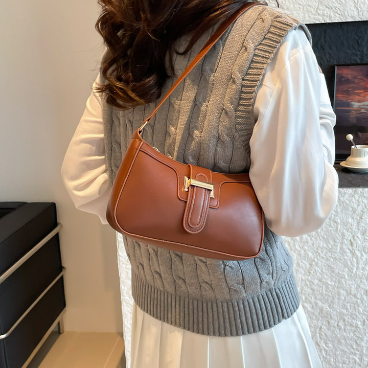 Damen elegante Umhängetasche mit praktischem Verschluss Nord Taschen