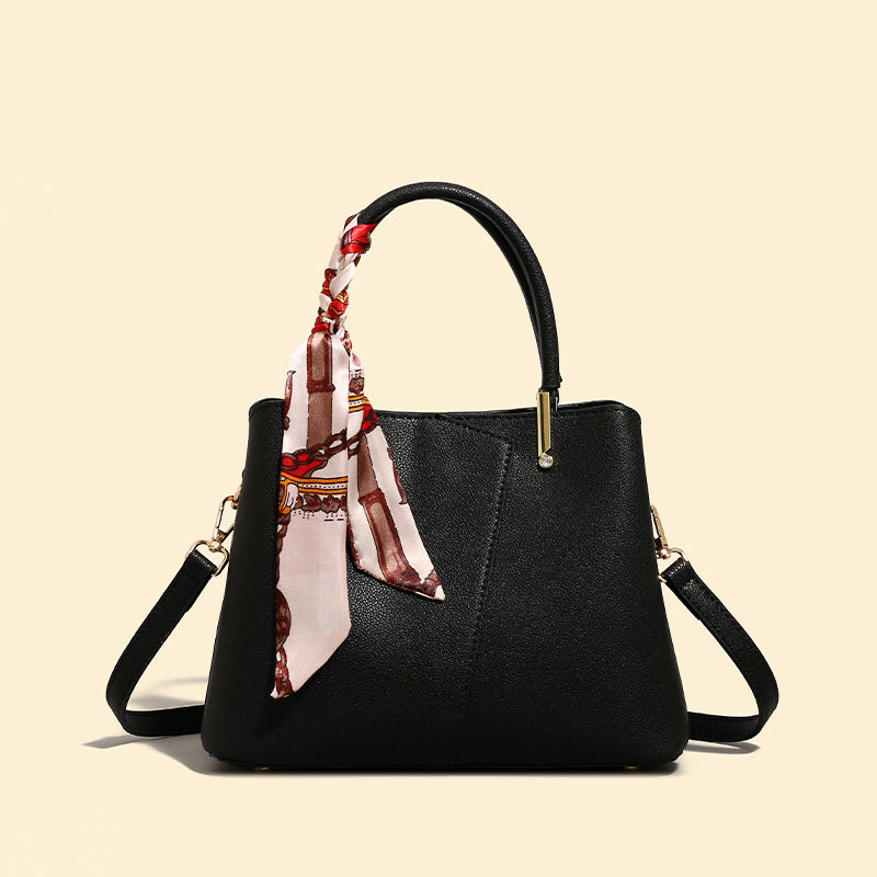 Damen Handtasche mit abnehmbarer Seidenschleife Nord Taschen