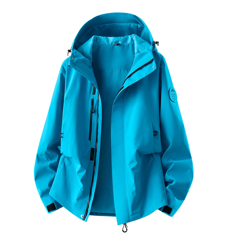 Damen technische dreilagige Softshell-Regenjacke mit getapten Nähten und Multifunktions-Taschen Nord Taschen