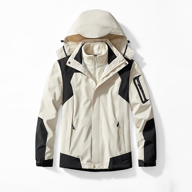 Herren atmungsaktive Outdoor-Windejacke Nord Taschen