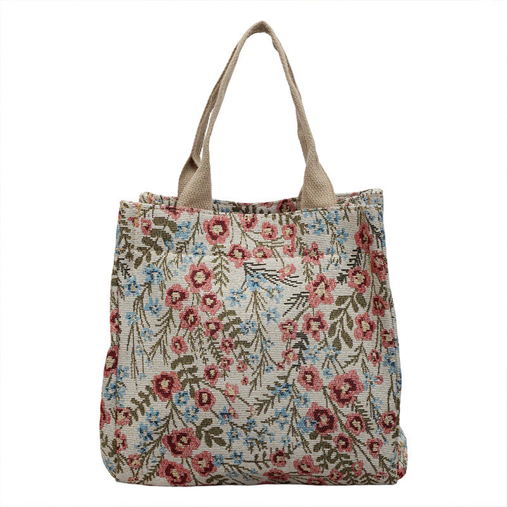 Damen Tragetasche mit floraler Stickerei Nord Taschen