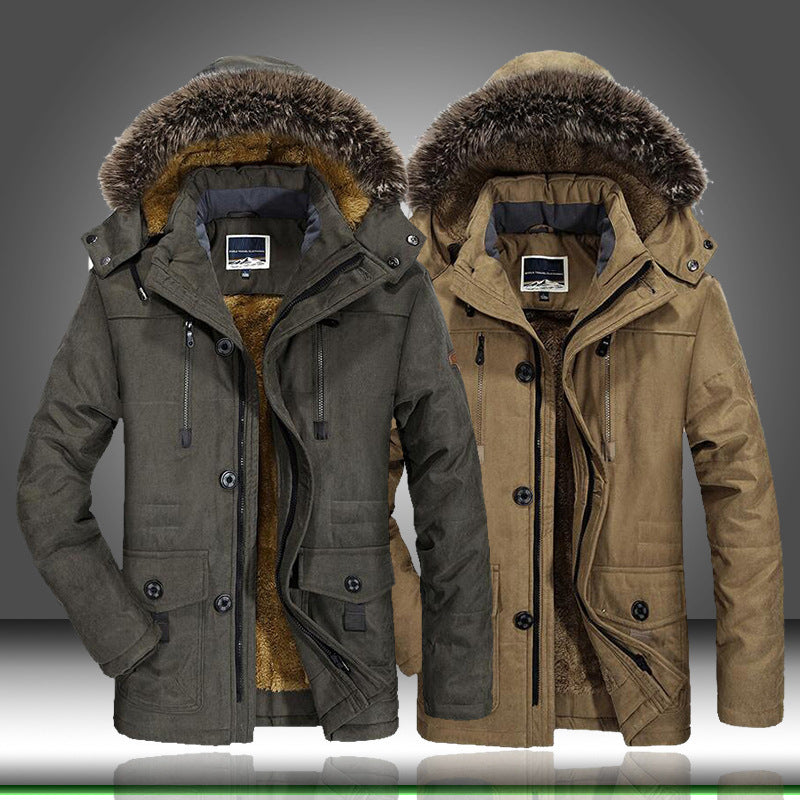 Herren Warm gefütterte Jacke Nord Taschen
