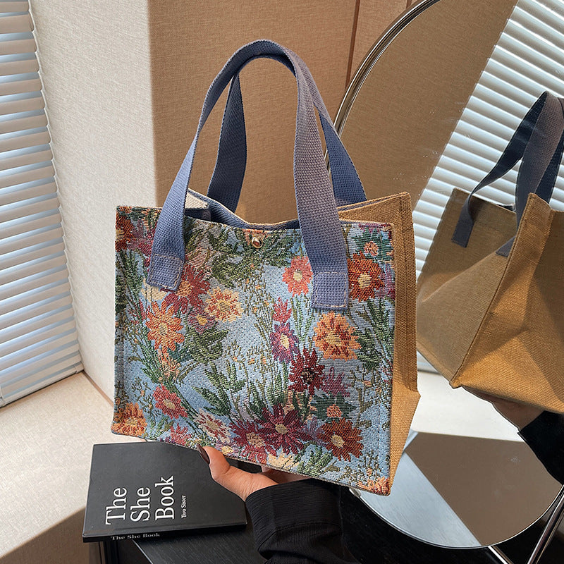 Damen Einkaufstasche mit floralem Design und robusten Tragegriffen Nord Taschen