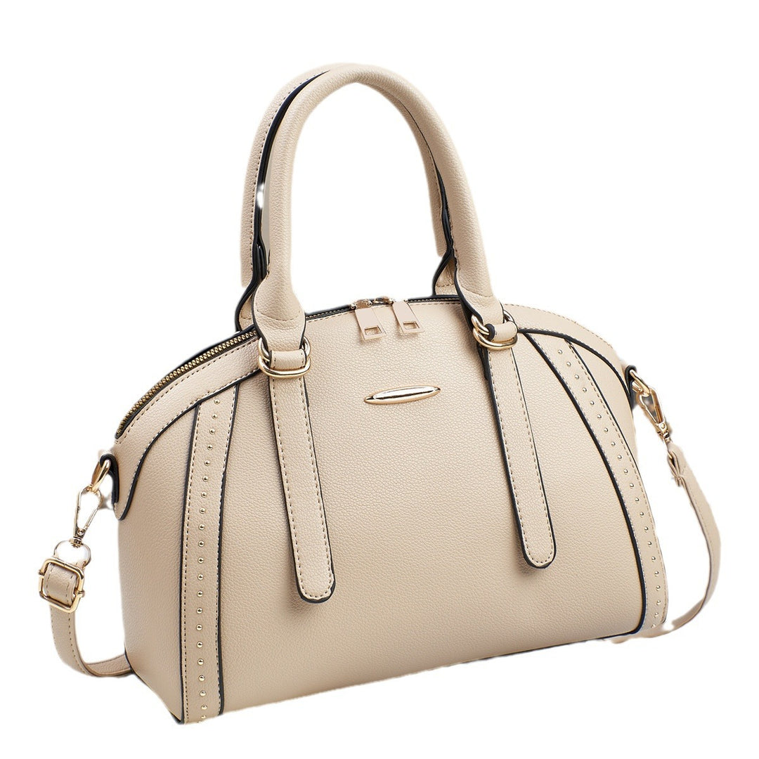 Damen Handtasche mit eleganten Nieten und verstellbarem Tragegurt Nord Taschen