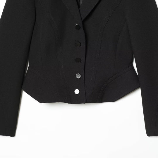 Damen Taillierter Blazer mit Korsettnähten und figurformender Taille Nord Taschen