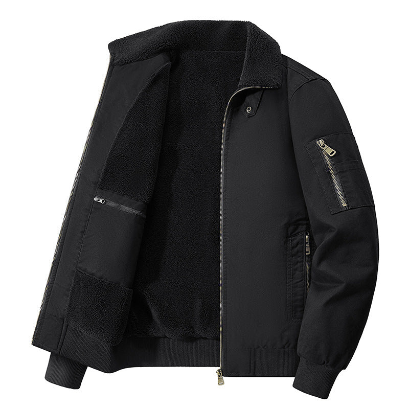 Men's  thermal sherpa-lined utility bomber jacket with inner zip stash pocket Nord Taschen
