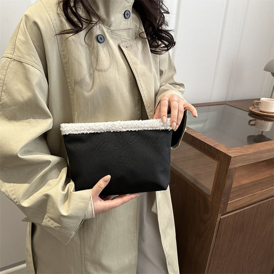 Damen stilvolle Clutch-Tasche aus strukturiertem Material Nord Taschen