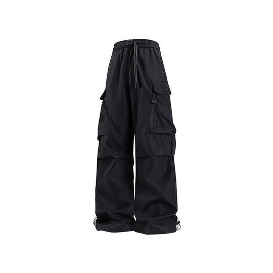 Unisex Weite technische Cargo-Hose mit Multifachtaschen, Tunnelzug und verstellbaren Beinabschlüssen Nord Taschen