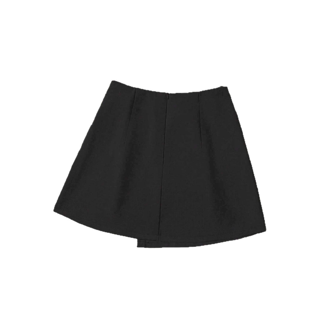 Damen Wickelrock aus hochwertigem Leinenstoff mit eleganter Schleifenbindung