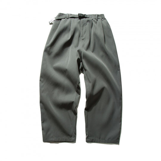 Herren Weitgeschnittene Relaxed-Hose mit elastischem Bund, Bundfalten und integriertem Webgürtel Nord Taschen
