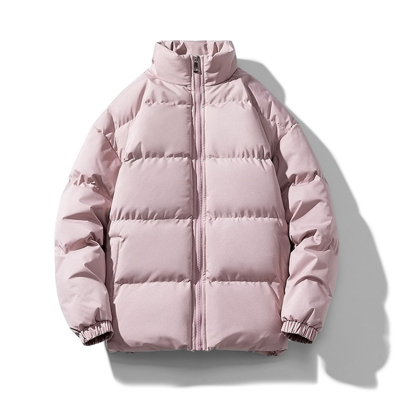 Unisex Leichte gesteppte Daunenoptik Pufferjacke mit Stehkragen und Zwei-Wege-Reißverschluss Nord Taschen