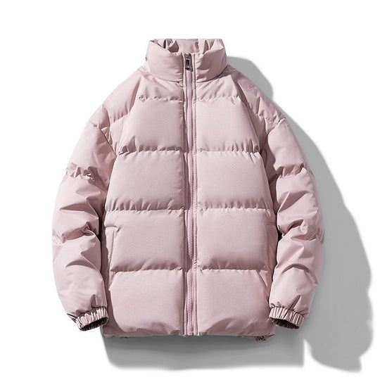 Unisex Leichte gesteppte Daunenoptik Pufferjacke mit Stehkragen und Zwei-Wege-Reißverschluss Nord Taschen