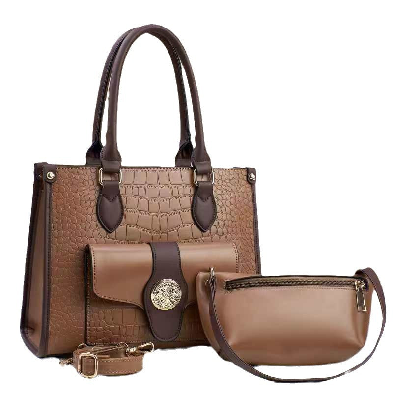 Damen elegante Handtasche im stilvollen Set mit praktischer Mini-Clutch Nord Taschen