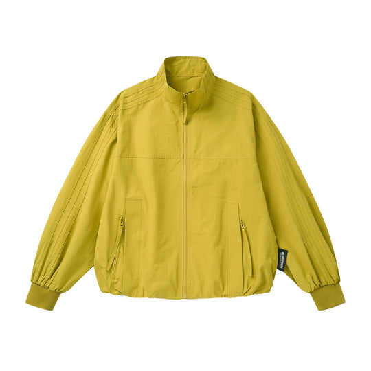 Unisex Leichter Windbreaker‑Blouson mit hohem Stehkragen und Funktionstaschen Nord Taschen