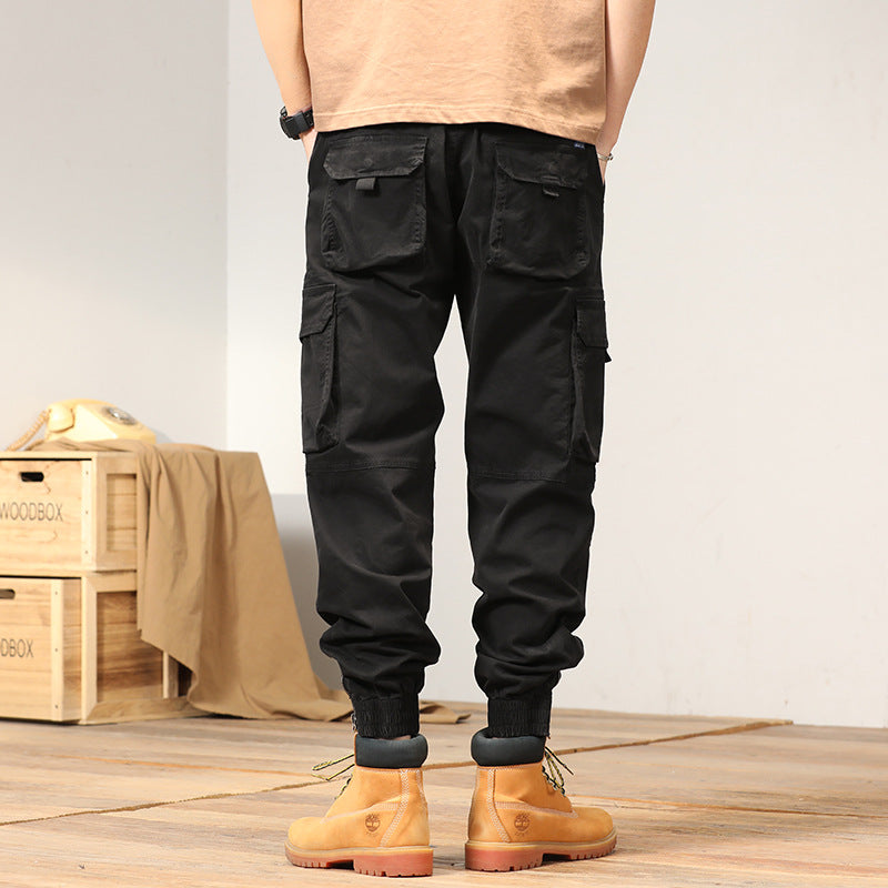Herren Tapered-Cargo-Joggerhose mit verstärkten Kniepartien und elastischem Saum Nord Taschen
