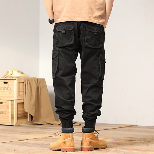 Herren Tapered-Cargo-Joggerhose mit verstärkten Kniepartien und elastischem Saum Nord Taschen