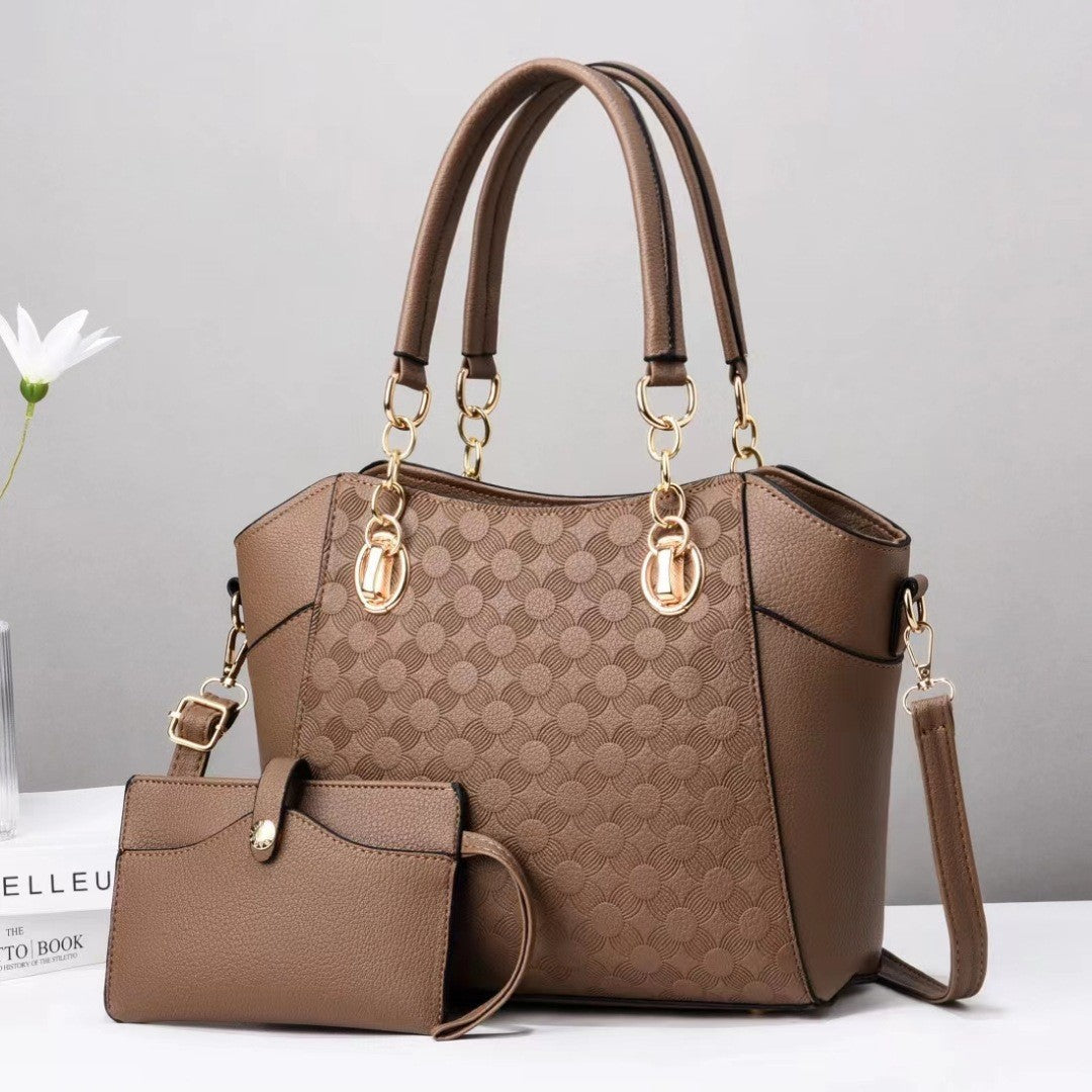 Damen elegante Handtasche mit praktischem Mini-Portemonnaie Nord Taschen