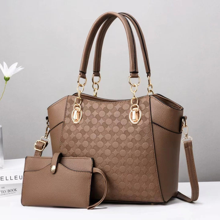Damen elegante Handtasche mit praktischem Mini-Portemonnaie Nord Taschen