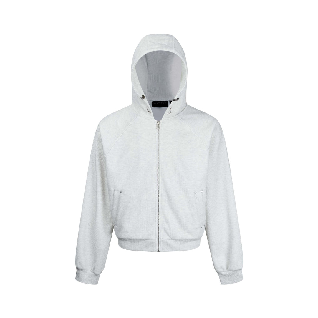 Damen Kapuzen-Sweatjacke mit Reißverschluss und Raglanärmeln Nord Taschen