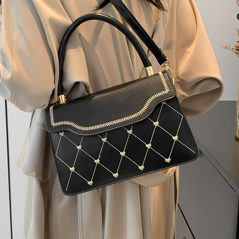 Damen elegante Umhängetasche mit stilvollem Steppmuster Nord Taschen