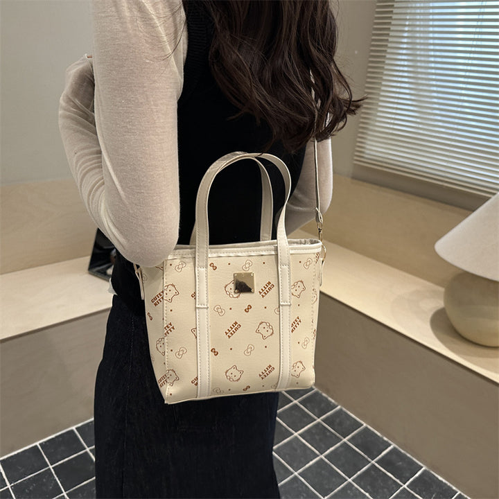 Damen Einkaufstasche mit niedlichem Design und abnehmbarem Anhänger Nord Taschen