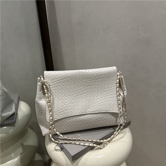 Damen Schultertasche aus hochwertigem geflochtenem Leder Nord Taschen