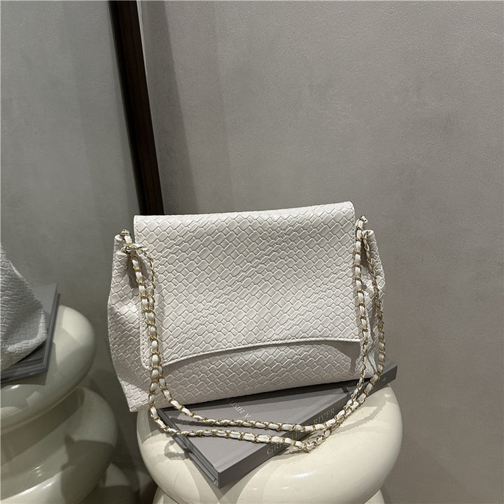 Damen Schultertasche aus hochwertigem geflochtenem Leder Nord Taschen