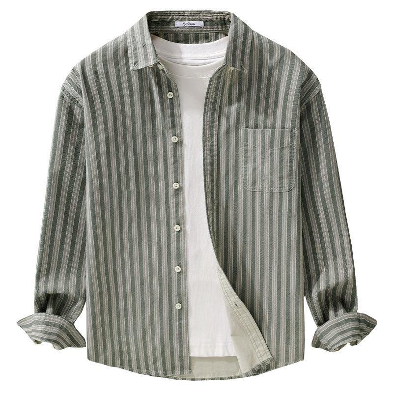 Herren Hemd mit Button-Down-Kragen aus atmungsaktivem Leinen-Baumwollmix in Relaxed-Passform Nord Taschen