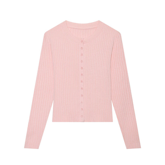 Damen Feinstrick‑Cardigan mit Rippstruktur und durchgehender Knopfleiste Nord Taschen