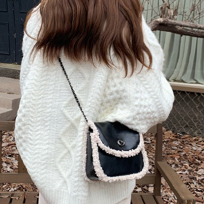 Damen Hobo-Tasche mit luxuriösem Kunstleder und geflochtenem Detail Nord Taschen