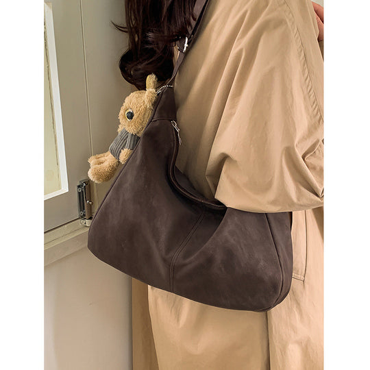 Damen elegante Hobo-Tasche aus softem Leder Nord Taschen