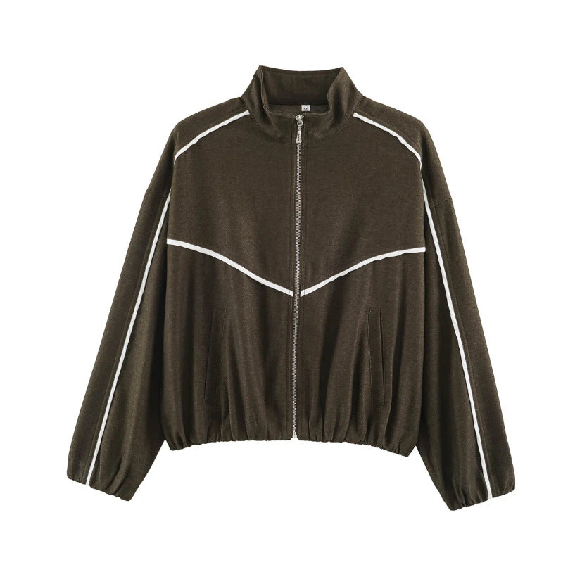 Damen Lounge-Hose mit weitem Bein, Kordelzug und seitlichen Kontraststreifen Nord Taschen