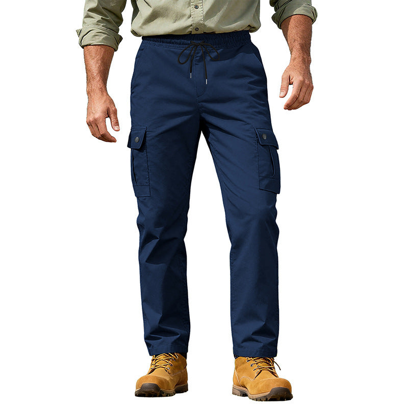 Herren Utility-Cargo-Hose mit elastischem Bund, verstellbarem Kordelzug und Mehrfachtaschen Nord Taschen