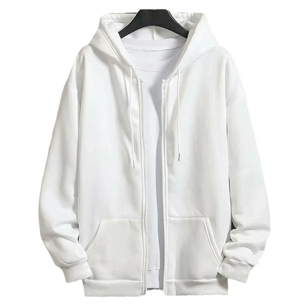 Unisex nan Zip-Hoodie mit verdecktem Reißverschluss, minimalistischer Silhouette und angerautem Innenfutter Nord Taschen