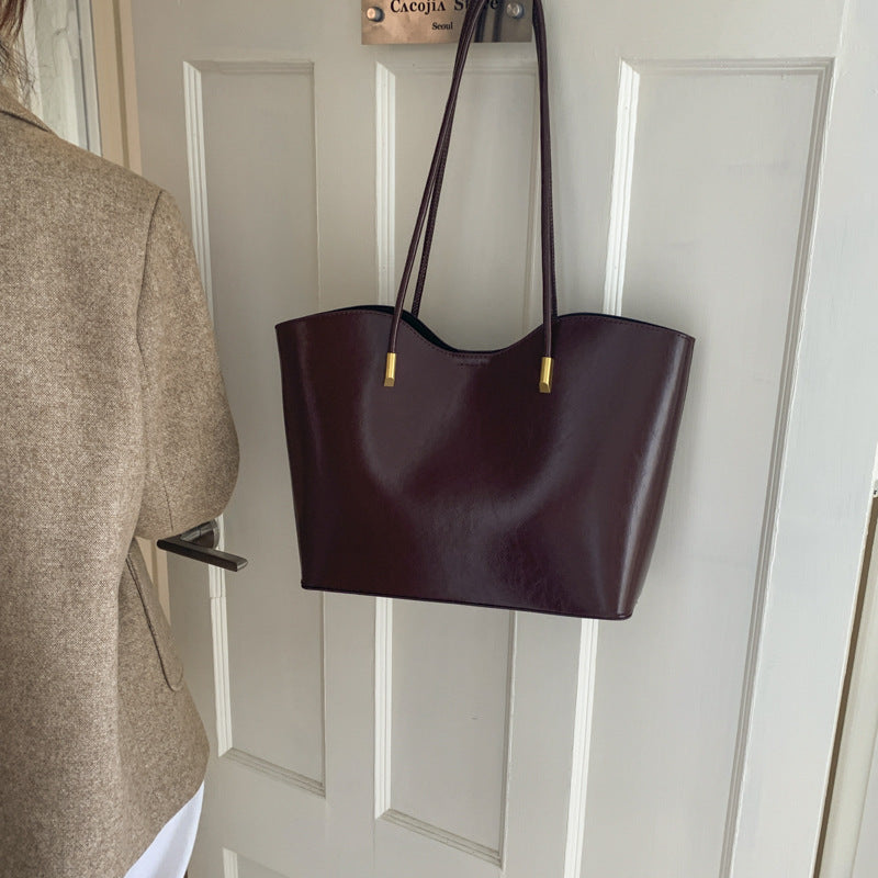 Damen elegante Shopper-Tasche mit geschwungener Silhouette Nord Taschen